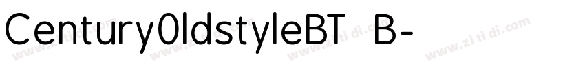 Century0ldstyleBT  B字体转换
